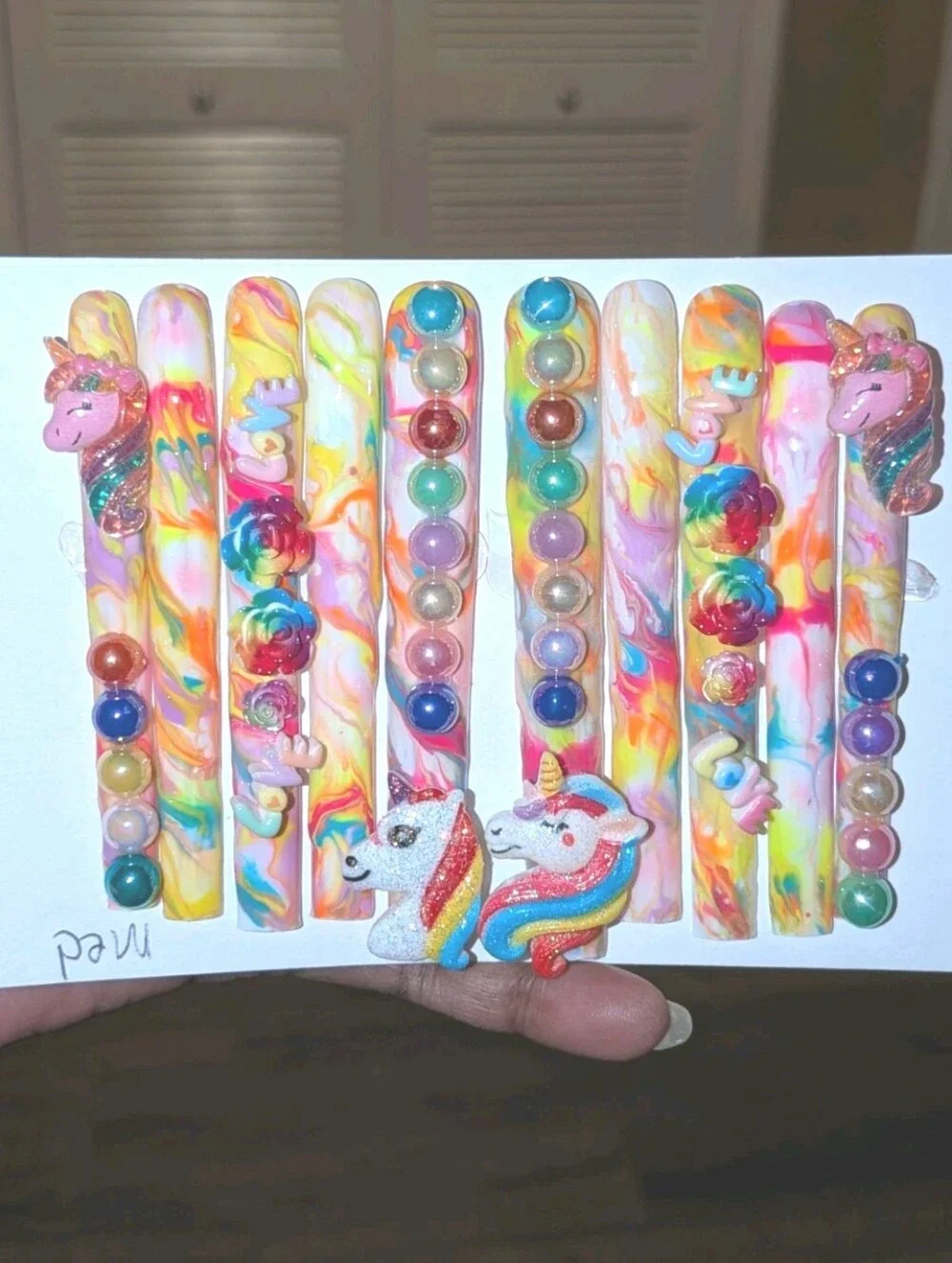 Handmade acrylic vibrant